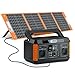 FLASHFISH 520Wh Tragbare Powerstation mit Solarpanel 100W, Solar Generator mit 2x 230V/560W(Surge1100W) Steckdose,5x DC Output und 4xUSB Outputs,Notstromaggregat Akku für Camping, Party, Wohnmobil