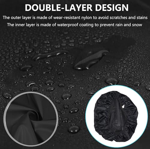 Image of Goodluck Waterproof Rain Cover for Backpack & School Bag | Dustproof & Tear Resistant Sack Cover | Elastic Fit Rain Protector for Travel, Trekking, Hiking & Daily Use All Bag Sizes | Waterproof Rain Cover