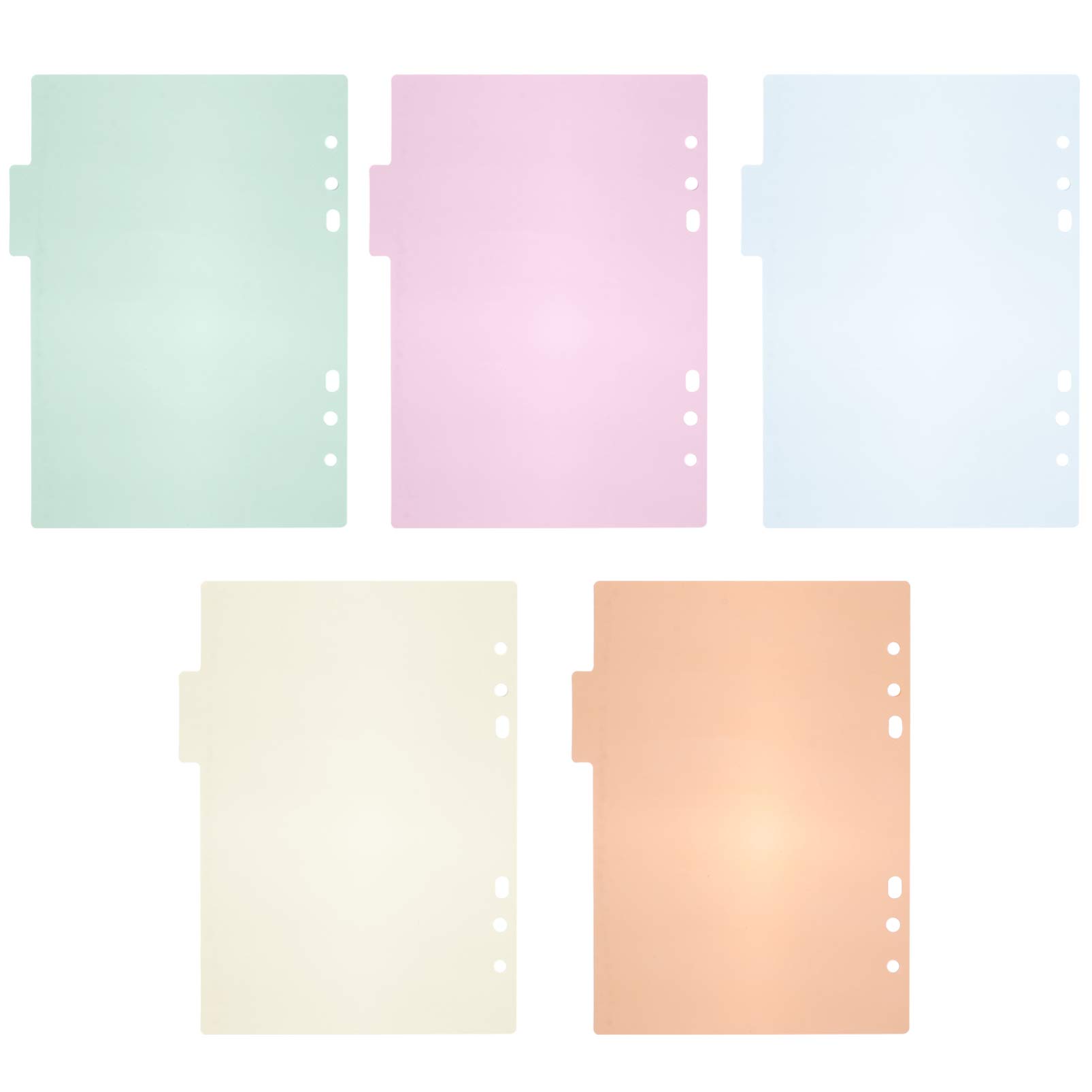 Buy STOBOK 10pcs A5 Binder Dividers Labels Transparent PVC Binder