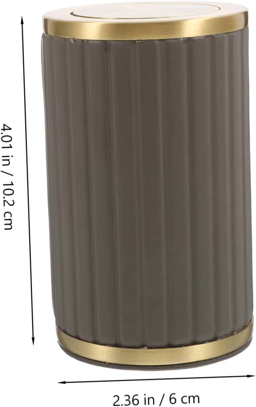 Automatic Toothpick Holder Dispenser Elegant Design for Home Office Travel Creative Retro Style Toothpick Case Deep Gray Stripes