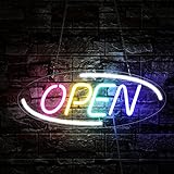Open Signs for Business Neon Open Sign Power by USB with Adjustable Switch (Multi-Colored 1)