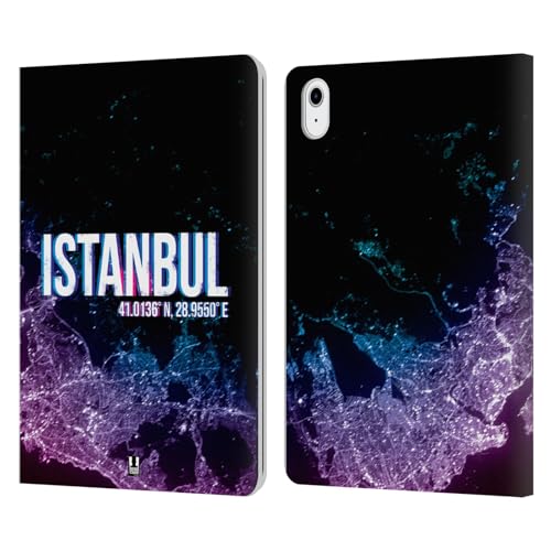Protection iPad Air 11 portefeuille compatible versions 2020 2022 2024 2025 motif Istanbul