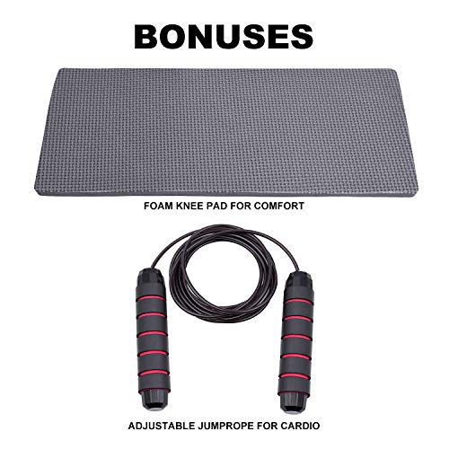 Jungle Ab Roller Wheel Workout Equipment - Ab Roller Wheel for Abdominal Exercise,Home Workout Equipment,Fitness Ab Roller for Core Workouts,Home Abdominal Exercise Equipment for Both Men Women… - Thumbnail 4