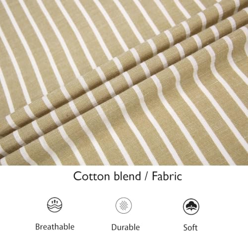 Image of Zombom Men's Regular Fit Vertical Striped Casual Shirt | Full Sleeve Cotton Blend Shirt for Men | Slim Fit Stylish Party