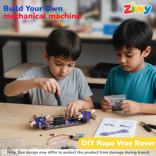 Image of Stem Toy Ropeway Rover | Toys for Boys 7-14 Years | Science Experiment kit | Educational Toys for 3 Year Old | Puzzle Game for Kids 7 to 10 Years