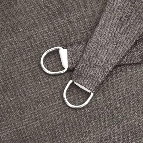 Voile d'ombrage triangulaire anthracite 6x6x6 m pour balcon et extérieur - 6