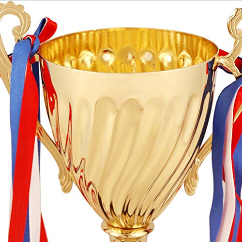 Troféu de jogo de troféu dourado STOBOK para torneios esportivos, competições, 29 cm de altura