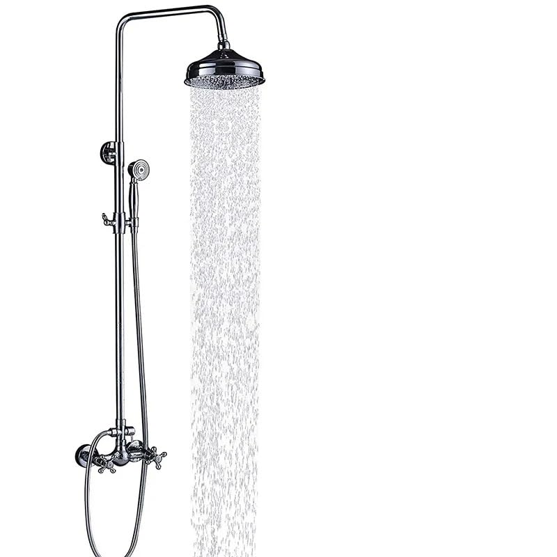 Ensemble de douche thermostatique avec pommeau effet pluie pour le matin