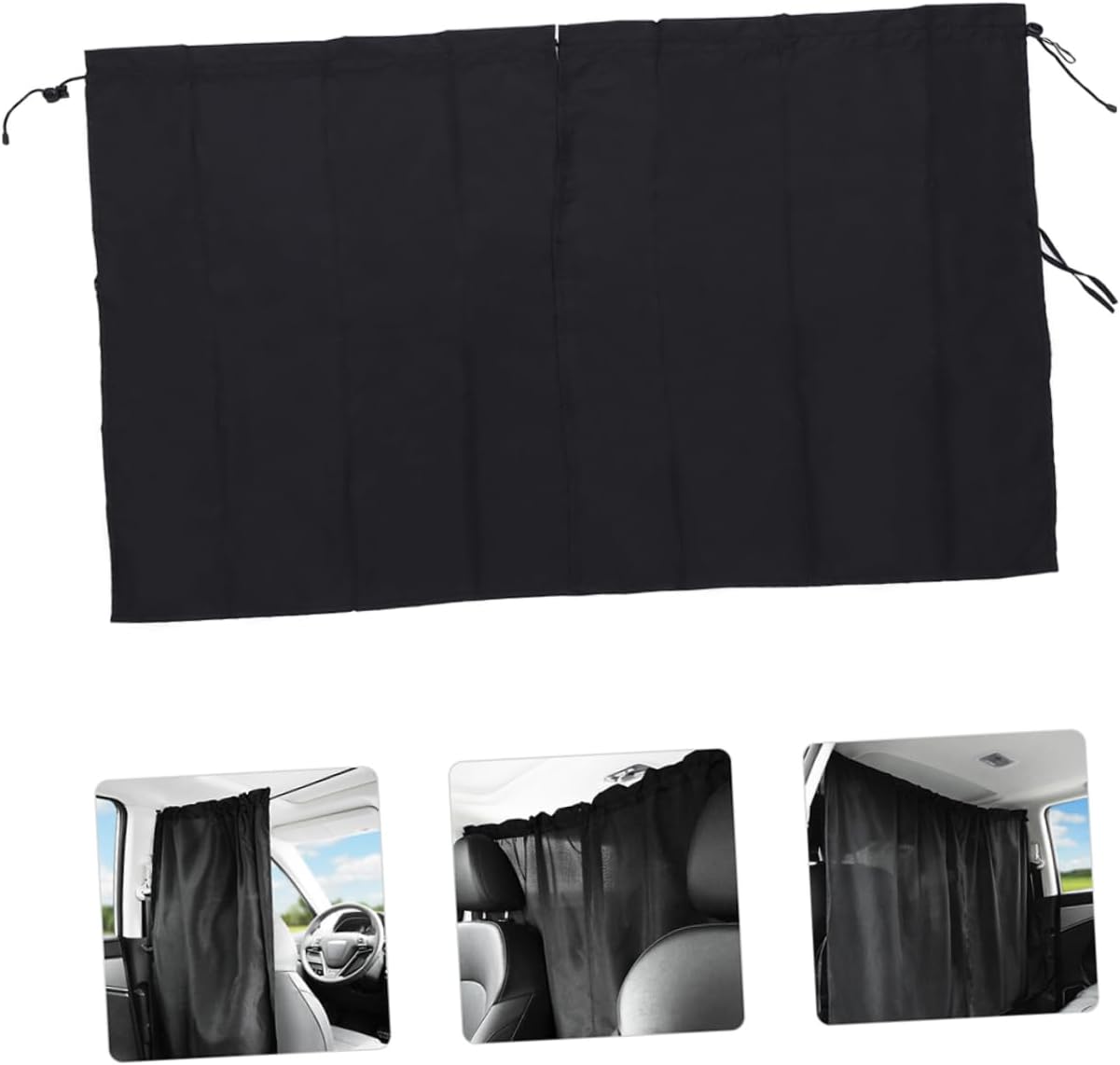 Alipis 1Set Car Privacy Sunshade Curtain Auto Divider Curtain for Camping Easy Installation Breathable Pongee Sun Protection and Outside
