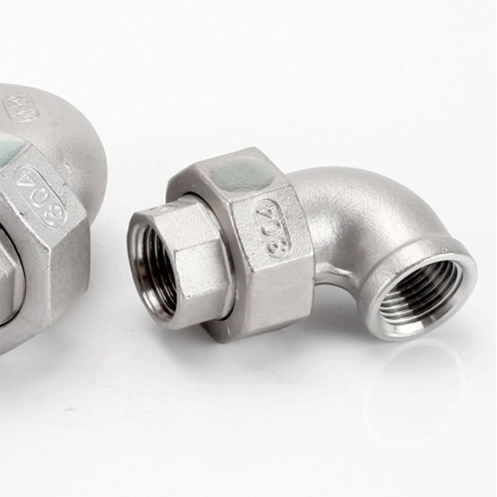 1 Szt. 1/4" 1/2" 3/4" 1" 2" Gwint Żeński Do Żeńskiego 90 Stopni Kolanko SS304 Złącze Na Żywo Złącze Rurowe Do Rury(1-1/4")