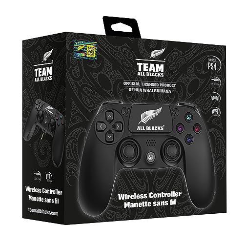 All Blacks - Mando sin hilo para PS4 con entrada jack para casco
