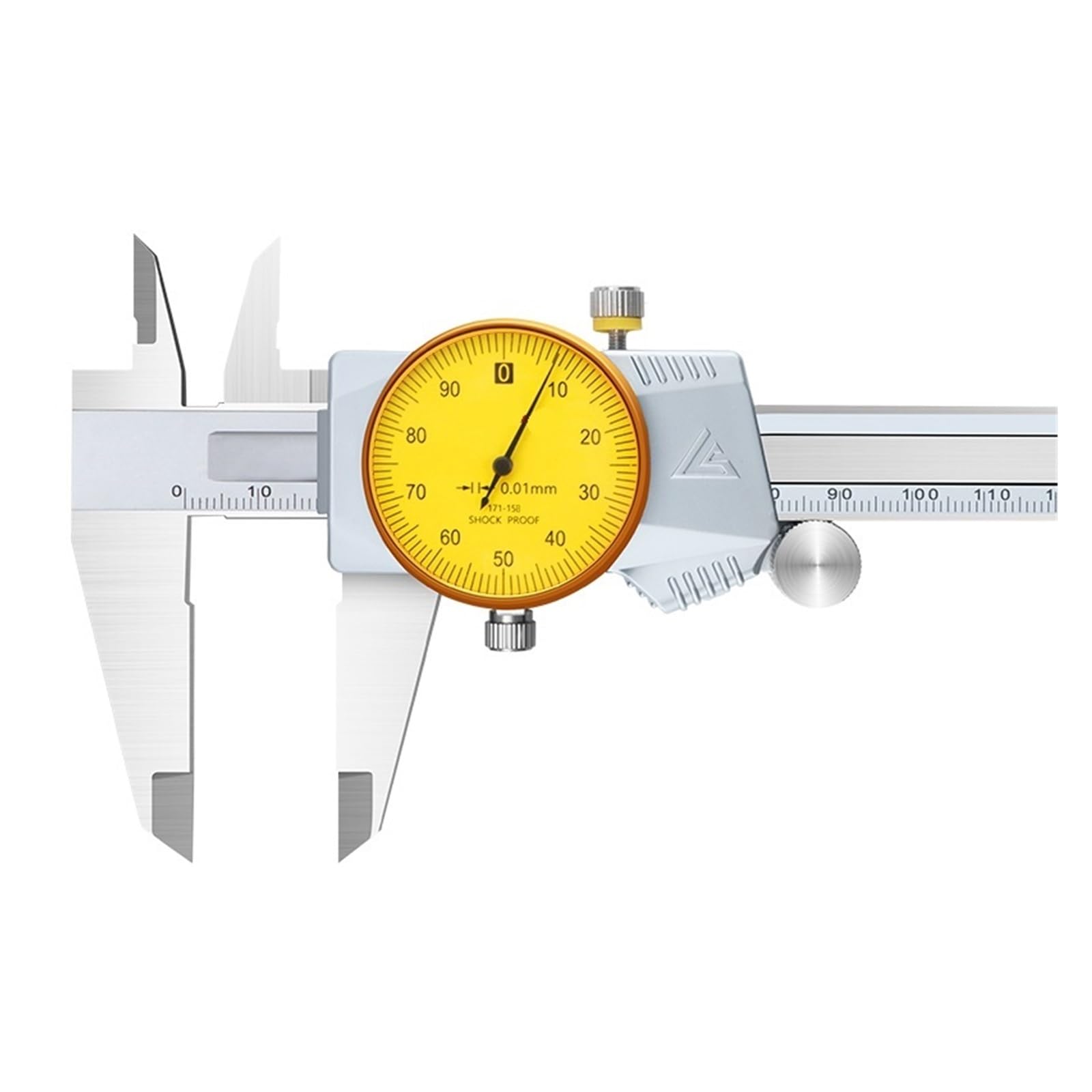 Calibrador vernier de dial tipo cerrado con caja metálica 0-150/200/300 mm(0-200mm)