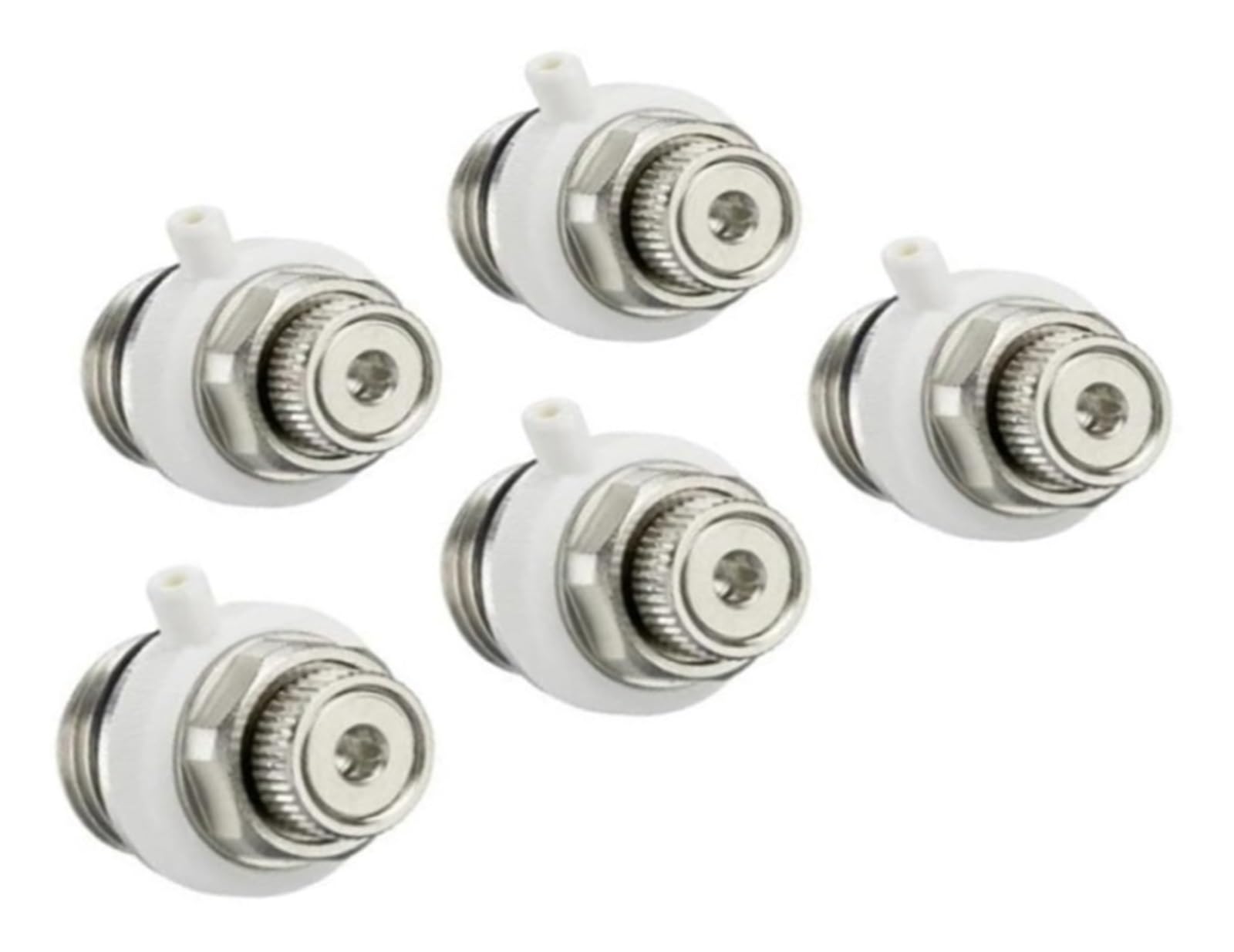 Valvola di sfiato for radiatore Sfiato automatico for riscaldamento in acciaio inossidabile in ottone da 1/2 pollice for impianti di riscaldamento centralizzato(5PCS)