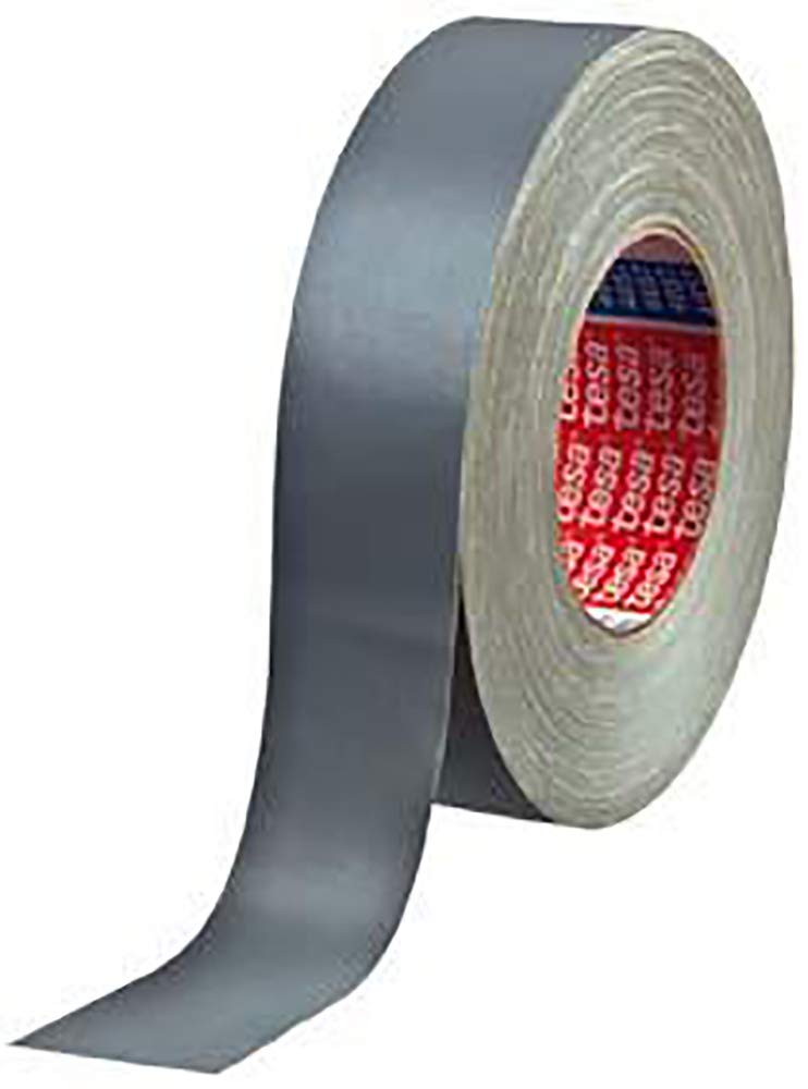 Tesa 04657-00115-00 Adhésif toilé enduite acrylique, Gris, 50 m x 50 mm