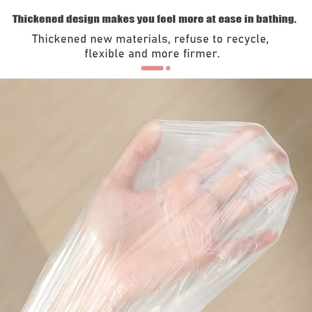 Healcity 10 Pack Disposable Bathtub Cover Liner, Large Bathtub Liner Plastic Bag for Salon Household and Hotel Bath Tubs (90 x47 Inch) - Image 3