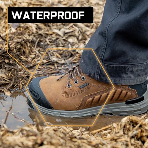 Footwear Wildwood 6” Waterproof Composite Toe Brown Boot - Made in USA3