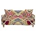 Fansu Mandala Sofabezug 1/2/3/4 Sitze, Rutschfester Waschbarer Sofa Überzug, All-Inclusive Elastischer Sofahusse mit Armlehne, Geeignet für Die Dekoration Von Wohnzimmern (Mehrfarbig,4 Sitzer)