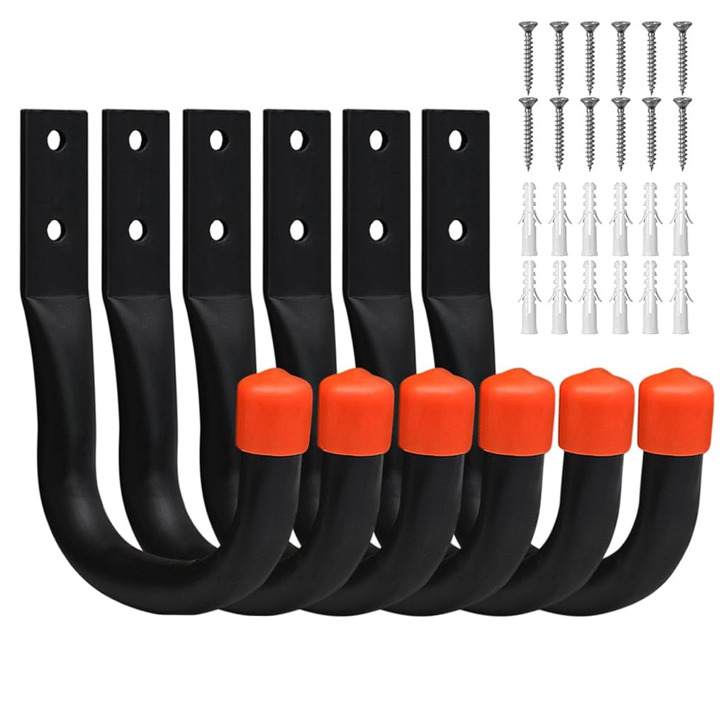 Serplex® 6pcs Garage Hooks, Heavy Duty Metal Utility Hooks, Garage Hooks for Hanging, 40LB Load Capacity, Fastening Hooks for Wall Mounting, Wall Hooks Garage Storage Utility Hooks for Garage Storage (B0DCVX55S9) Amazon Price History, Amazon Price Tracker