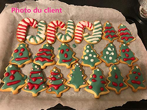5 Emporte-pièces De Noël En Inox - Formes Bonhomme De Neige, Sapin... (7-9 Cm) Pour Biscuits Et Gâteaux