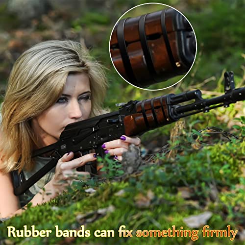 Black Rubber Bands Heavy Duty Rubber Bands Tactical Thick Rubber Band Wide Strong Rubber Bands Assorted Size For Hiking Backpacking Survival Industrial Supplies (90, 1.4 In, 2 In, 3 In, 4 In) #TOP2