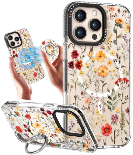 Coque anti-choc iPhone 16 Pro avec anneau support et MagSafe