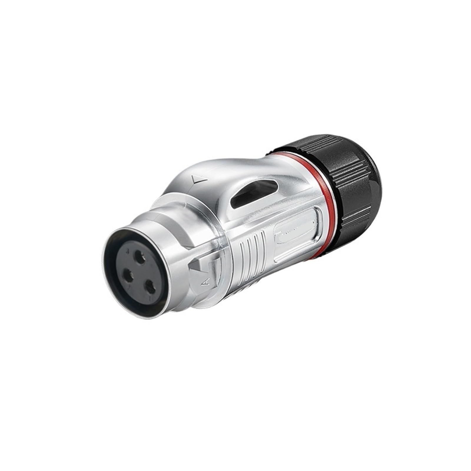 Conector de soldadura 45A M24 enchufe de aviación 3 pines hembra metálico impermeable