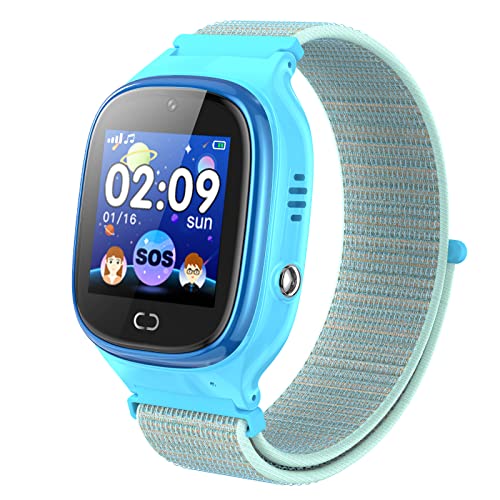PTHTECHUS Montre Intelligente pour Enfants - Enfant SOS Lecteur de Musique Montres Appareil Photo Numérique Téléphone Mobile Montre Cadeau Enfants pour Filles Garçons