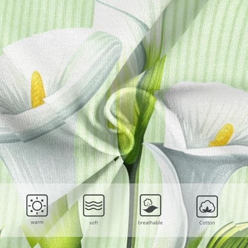 Durable Toddler Underwear Floral 2t Cotton Cute Panties Girl White Calla Lilies Green Striped Kids Briefs Undies3