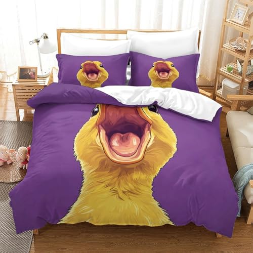 Housse de couette dragon mignon hypoallergénique contre allergies lit