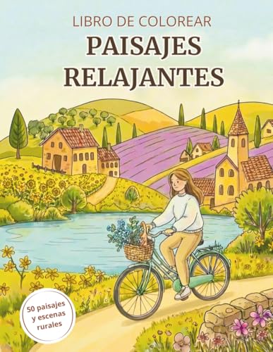 LIBRO DE COLOREAR PAISAJES RELAJANTES: Cuaderno para pintar adult...
