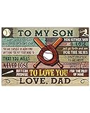 Ideal para múltiples usos: nuestro béisbol es mi impresión de fuerza motriz, tiene un diseño sutil pero brillante que se puede mostrar en la cocina, comedor, sala de estar, estudio, dormitorio y baño. La letra principal de un padre a su hijo es el regalo ideal para esposa, marido, amantes de perros y gatos, él, novia y mujeres. Si te gusta la diferencia, entonces el arte de pared de cultura deportiva de béisbol es exactamente lo que estás buscando.