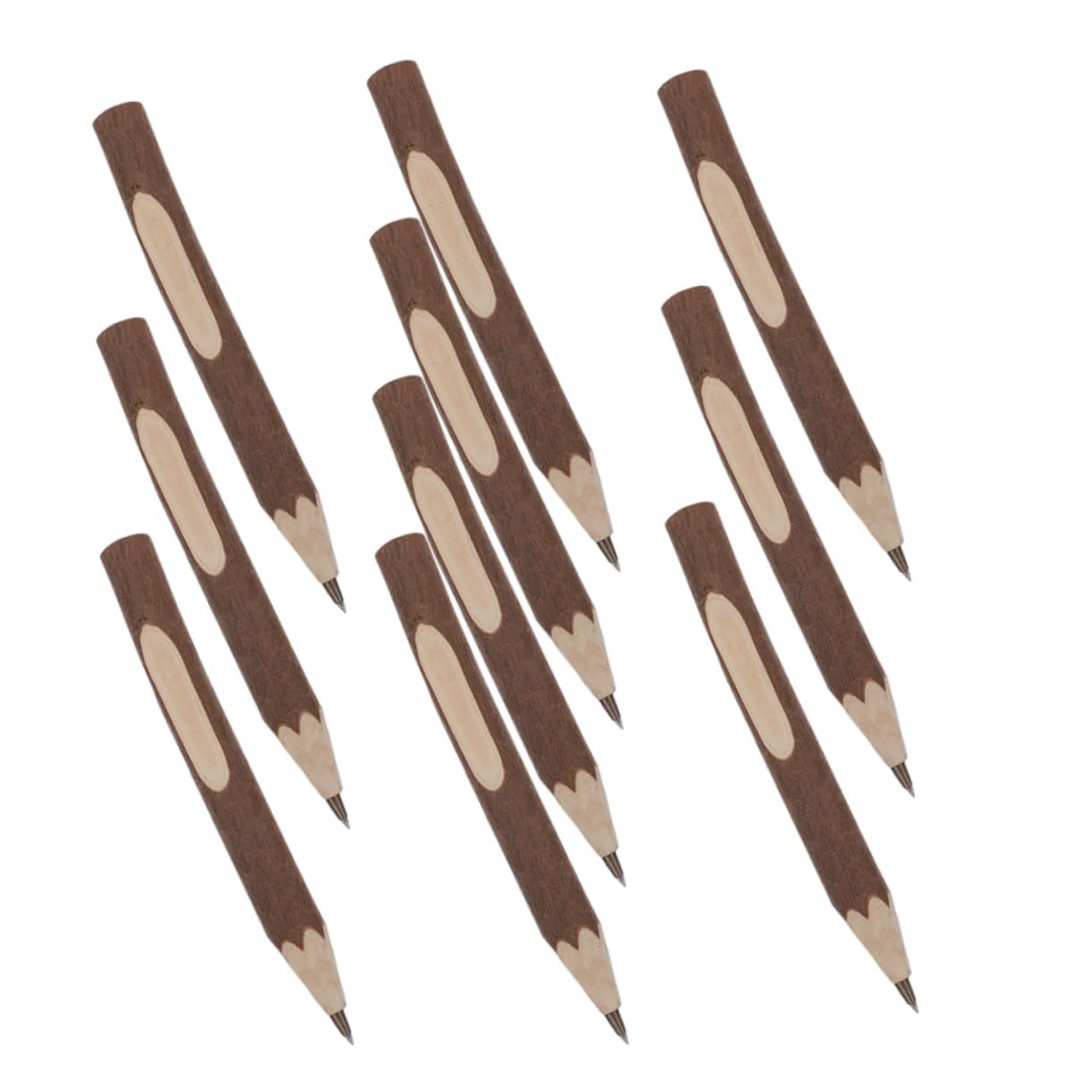 50 Pièces Crayon Biodégradable Crayon De Bœuf D'écorce D'arbre Étudiant s De Couleur Pour Enfants s D'arbre Sec Taille- Craies Gonflable Bois