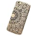 iPhone 6S Plus Case, Sandistore Henna Black Floral Flower Plastic Case Cover Skin for iPhone 6S Plus