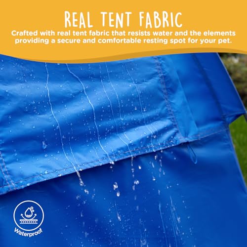 Luna Portable Dog Tent, Indoor/Outdoor Dog House for Camping, Waterproof Cat and Dog Tents with Zippered Door and Mesh Windows for Airflow and Ventilation for Beach, Backyard - Image 4