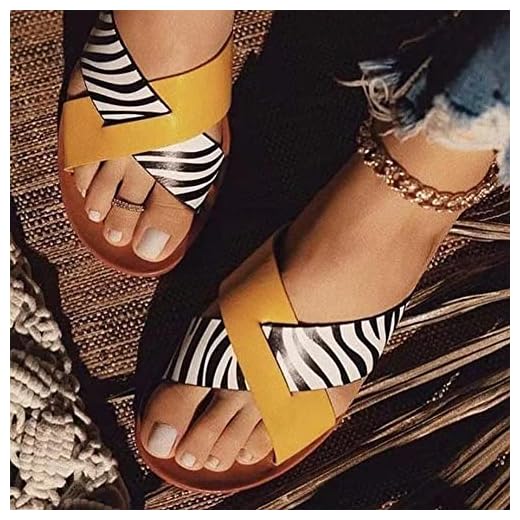 Clip Toe Snygga ortotiska sandaler Bred passform Sommar Beach Slipper Skor Komfort Dam Bunion Hallux Valgus Splints Open Toe Tofflor Sommar Anti Slip Beach Travel Sandal,Yellow,42