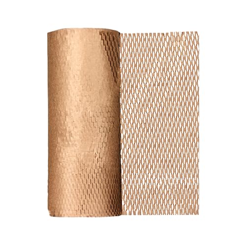 The Boxery Honeycomb Packing Paper 15”x16800” (1400’)-1 Roll Cushioning Wrap, Box Filler, Void Filling, Shipping & Moving Supplies, Alternative to Plastic Bubble|Eco Friendly-Small Business.