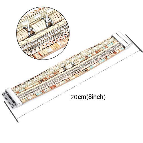 Fibo Steel Boho Wrap Bracelets Braided Leather Rope Bangle For Women Handmade Multi-Layer Cuff New Boho Wrap Bracelets Braided Leather Rope Bangle For Women Handmade Multi-Layer Cuff #TOP1