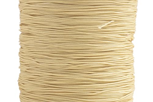 KONMAY 1 Roll 150yd Nylon Bracelet Making String, Braided 0.4mm Nylon Shamballa Macramé/Beading Cord,Chinese Knotting Cord, Kumihimo Beading String, 0735