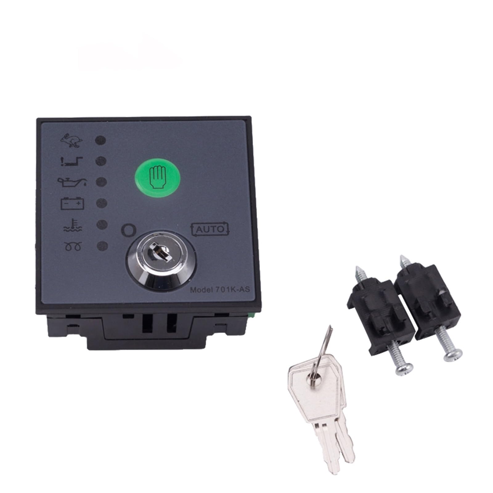 1 Unidad de Controlador de generador diésel de Arranque automático, Kit de Placa de Circuito de Panel electrónico Manual del Controlador de Grupo electrógeno 701K-AS