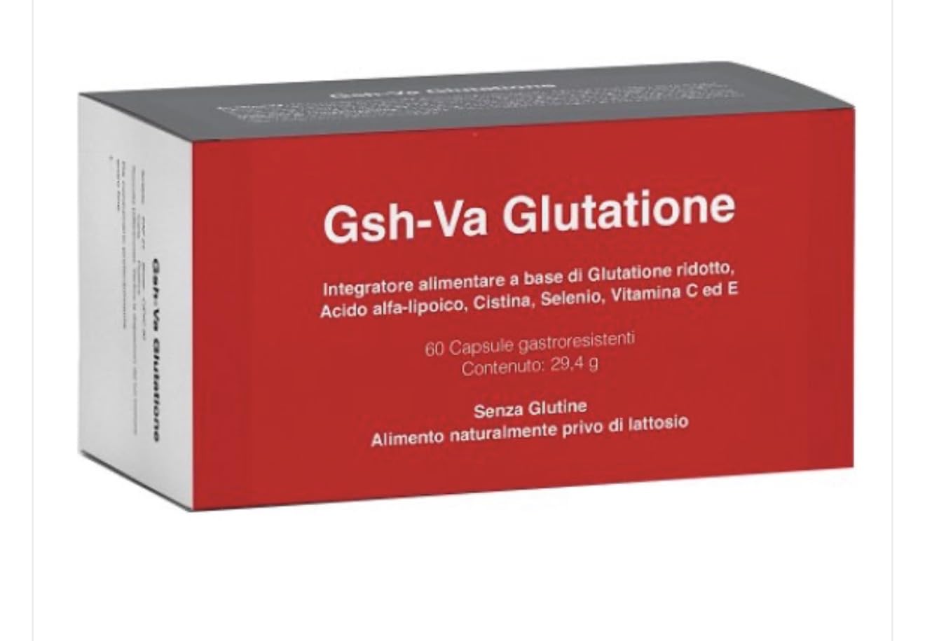 GSH VA GLUTATIONE VANDA 60CPS - Integratore alimentare a base di acido alfa-lipoico, glutatione ridotto, cistina, vitamina C, vitamina E, selenio.