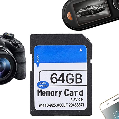 High Speed Memory Card, Powerful Memory, Faster Storage Memory Card, SD Card, Small and Portable SLR for MP3,MP4 (64G)