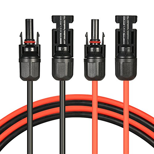 Câble d'extension pour panneau solaire 10 AWG robuste avec connecteurs isolés