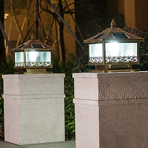 Lampe murale de villa solaire haut de gamme pour piliers et colonnes de prestige - 3