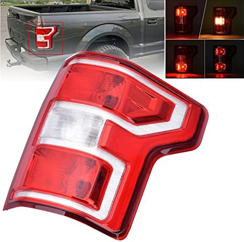 Right Passenger Side Brake Tail Light Rear Lamp Compatible With Ford F150 F-150 2018 2019 2020 Replace JL3Z13405H