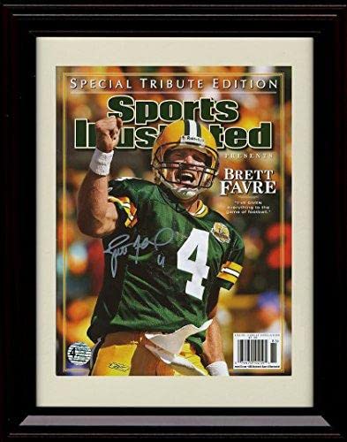 Brett Favre SI Autograph Promo Print - Career Tribute -