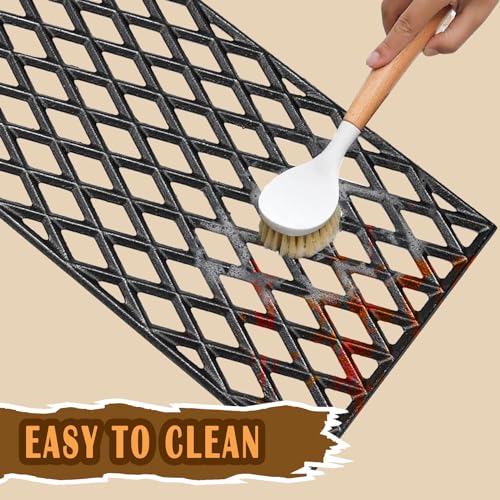 Image of SafBbcue Grill Parts DGH474CRP for Dyna-Glo 4-Burner DGH450CRP DGH450CRP-D DGH450CRN DGH451CRP Grills Grates Replacement, Dyna-Glo Grill DGH485CRP Cast Iron Grill Grates Replacement Parts