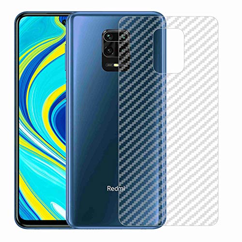 Image of Compatible with Redmi Note 9 Pro Back Screen Protective Film Carbon Fiber Skin Transparent Screen Guard Sticker