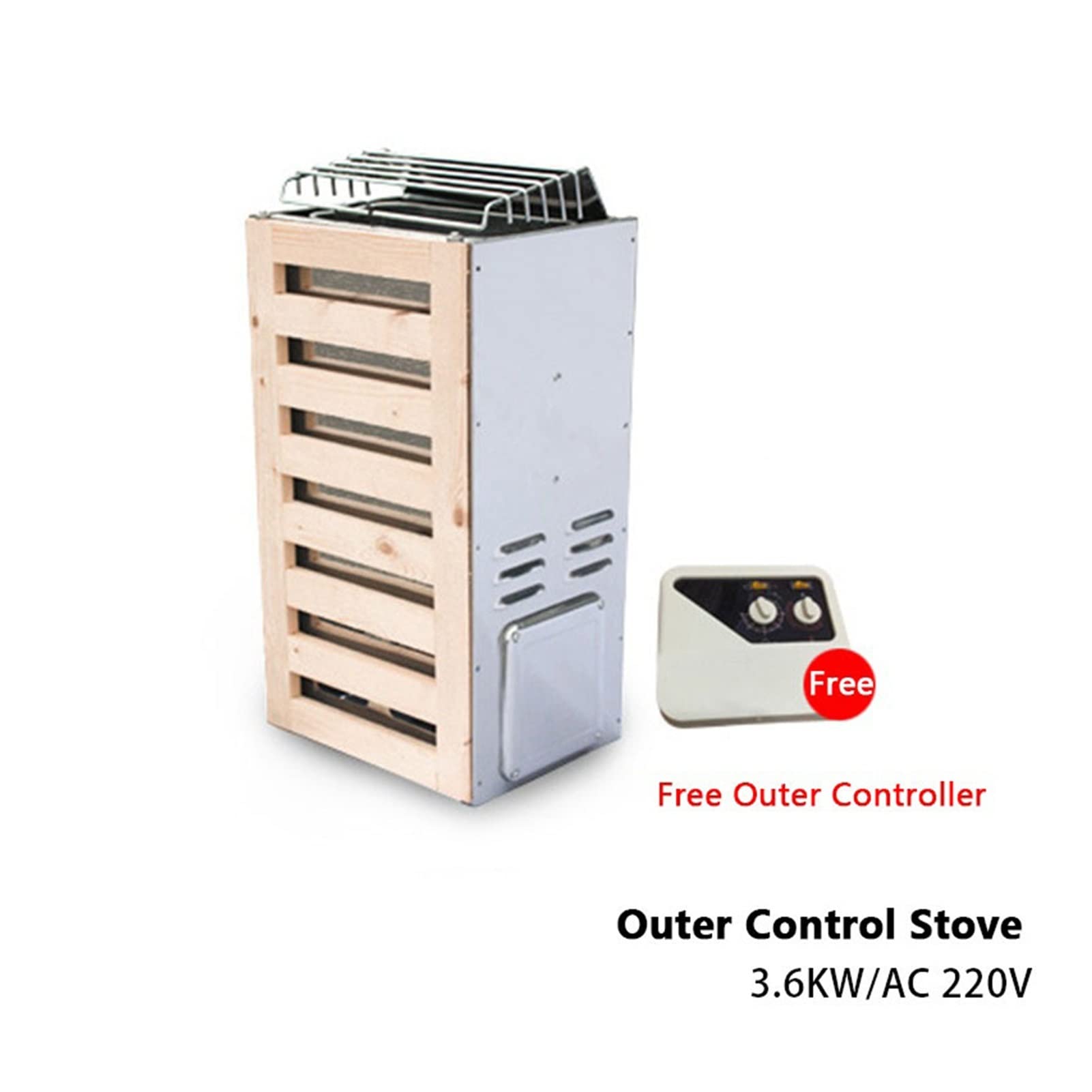3kw-3.6kw Sauna Cuisinière Chauffage Chauffage Générateur de Vapeur Sauna Chauffage Sauna Température Contrôle Sauna Équipement de la Salle Sauna,RéSiste Aux Hautes TempéRatures(OC,3KW)