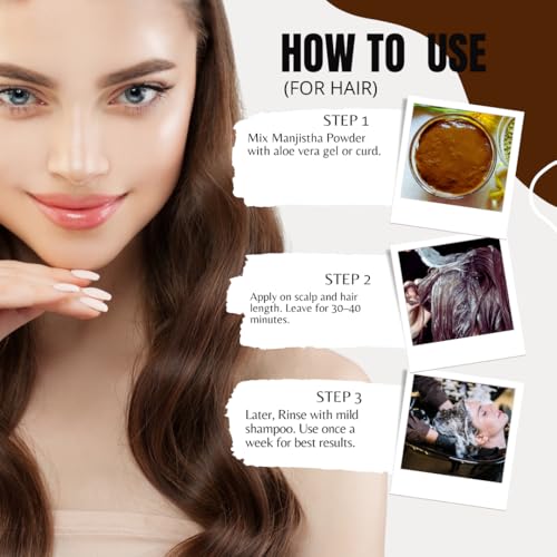 Image of Florecer Manjistha Powder For Skin, Face And Hair | 100% Pure And Organic- 100 Gram