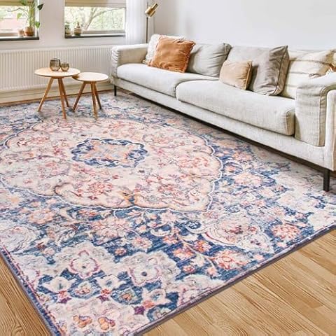 Betadistor Large Soft Vintage Area Rug Cover